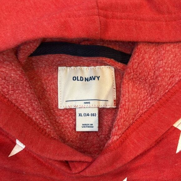 Old Navy Red and Black Star Hoodie - Picture 4 of 4